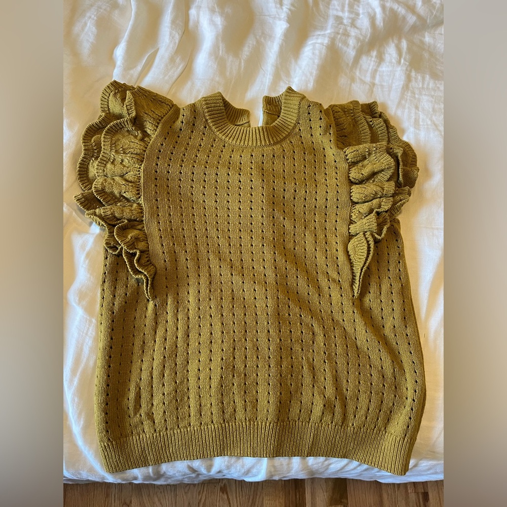 Who What Wear Size Large Button Up Back Knit Sweater Vest